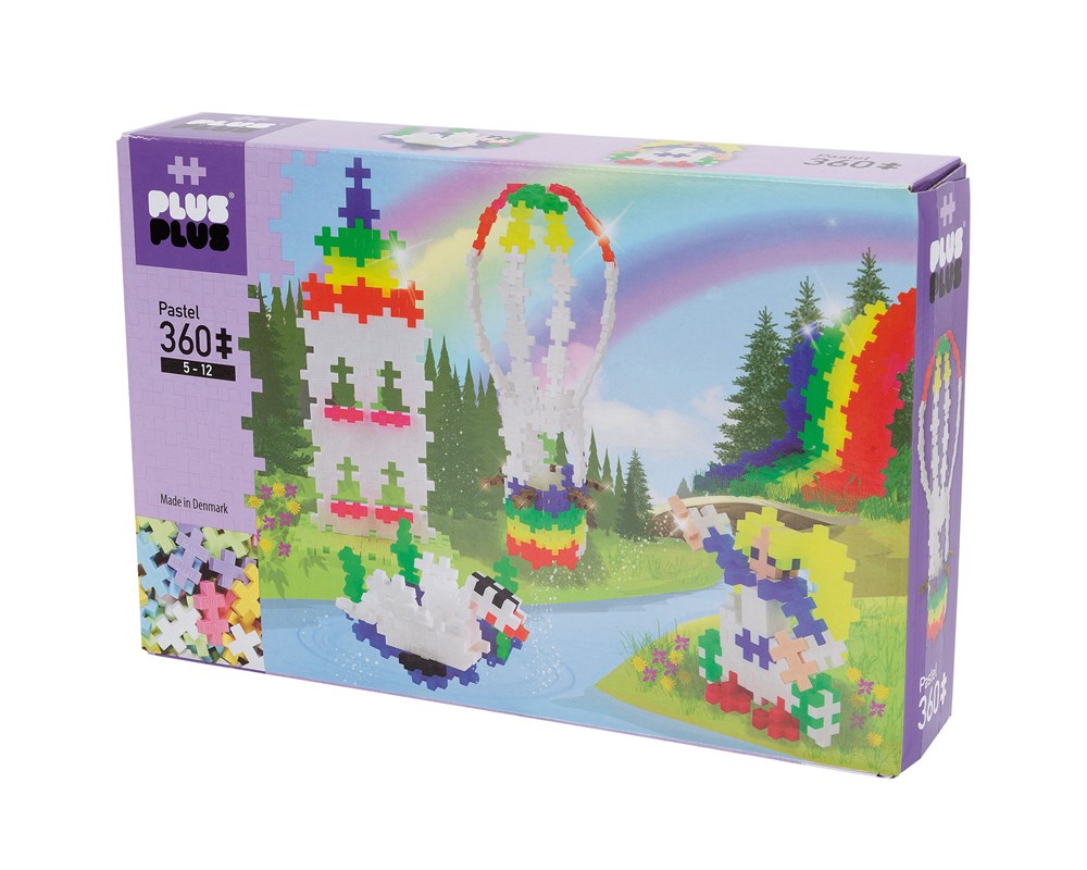 Plus-Plus -  Pastel - Rainbow Hot Air Balloon - 360 pcs