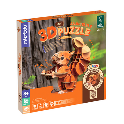 mierEdu - Adjustable 3D Puzzle - Squirrel Mini
