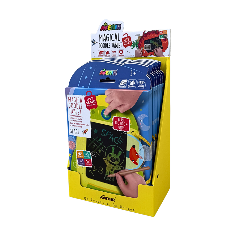 Avenir - LCD Artidoodle Board - Spaceship - 8 Unit Display