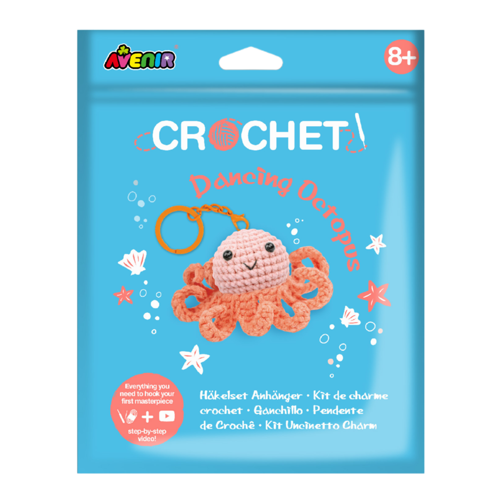Avenir - Crochet Keychain - Dancing Octopus