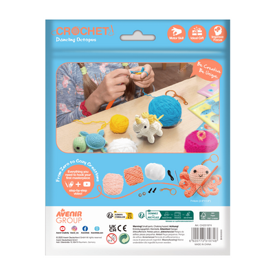 Avenir - Crochet Keychain - Dancing Octopus