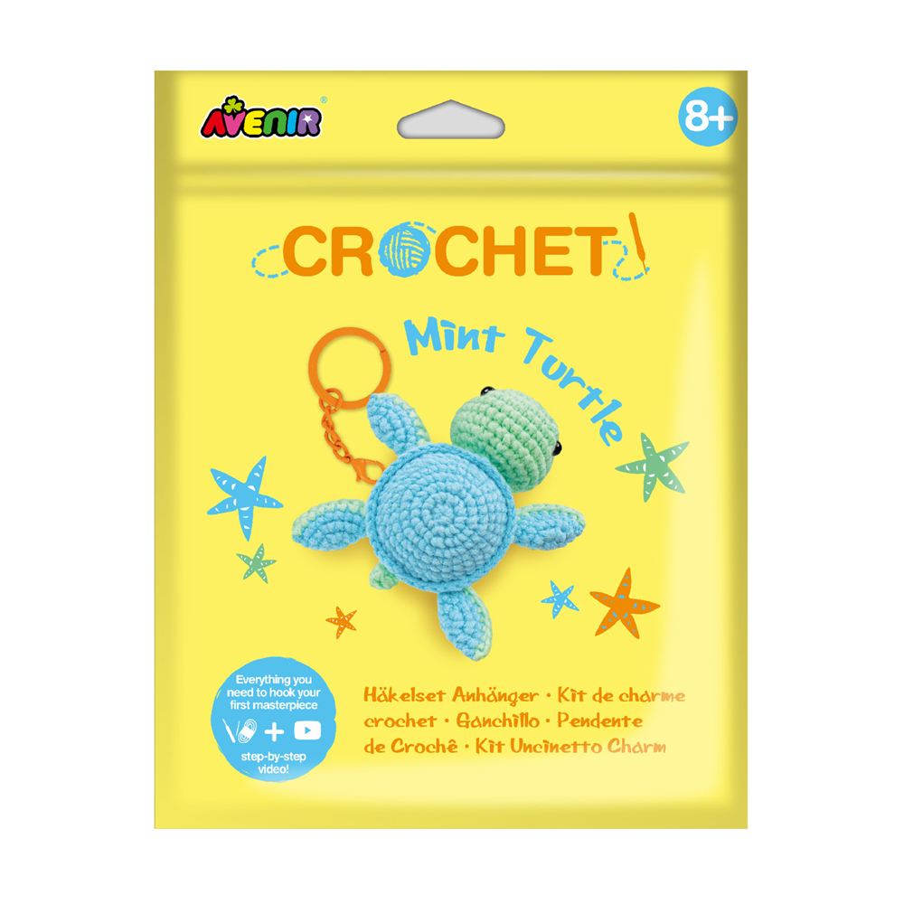 Avenir - Crochet Keychain - Mint Turtle - Johnco