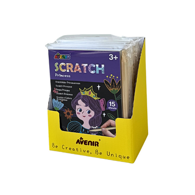 Avenir - Mini Scratch Book - Princess - 12 Unit Display