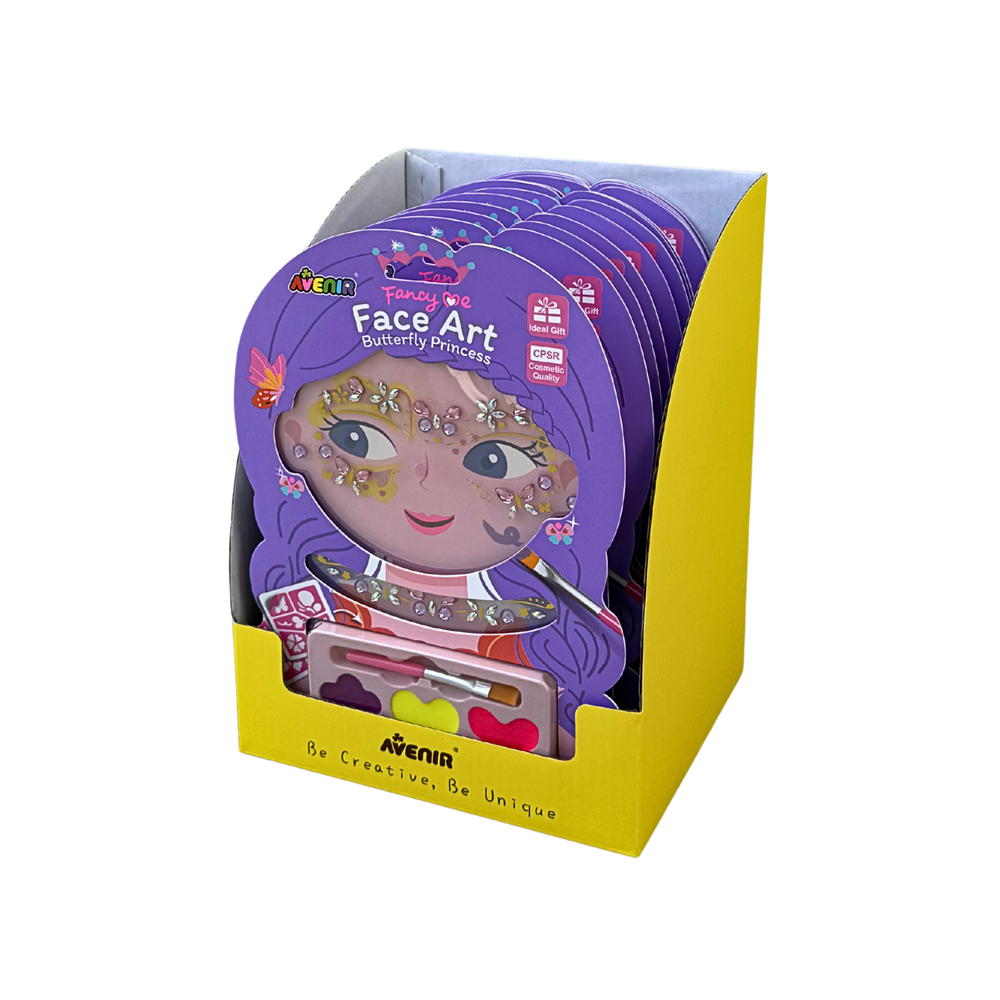 Avenir - My Creative Face Art Kit - Butterfly Princess - 12 Unit Display