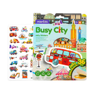 mierEdu - Jelly Stickers - Busy City
