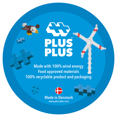 Plus-Plus - Shelf Wobbler - Global Blue