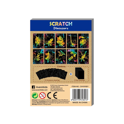 Avenir - Mini Scratch Book - Dinosaurs
