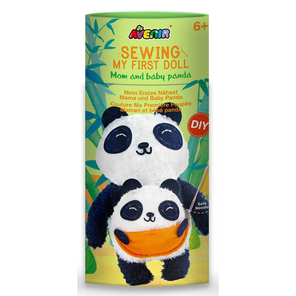 Kit de Costura para Crear un Peluche con Forma de Oso Panda - 25 cm