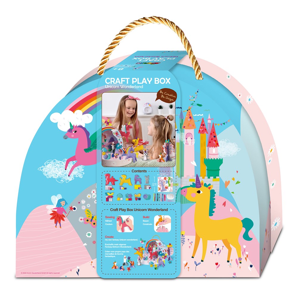 Manualidades Niños Kit De Costura Unicornio Para Niños - Crea Tu Propio Peluche De 25 Cm Con Aguja De Plástico, Hilos Y Relleno - Avenir - A Partir De 6 Años Manualidades Niños Kit De Costura Unicornio Para Niños - Crea Tu Propio Peluche De 25 Cm Con Aguja De Plástico, Hilos Y Relleno - Avenir - A Partir De 6 Años