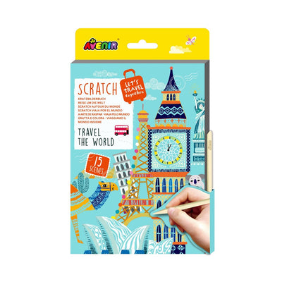Avenir - A5 Scratch Book - Travel the World - 8 Unit Display
