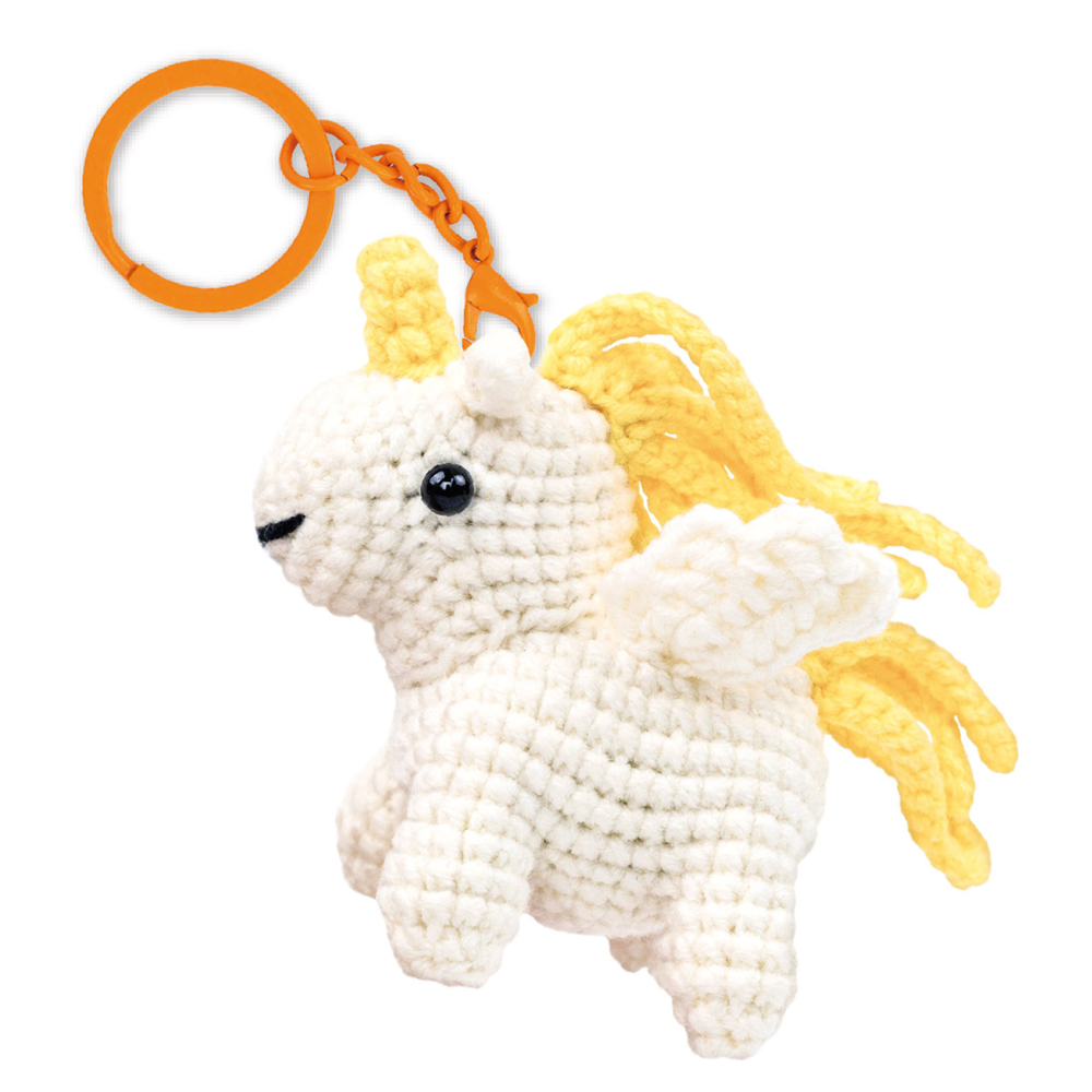 Avenir - Crochet Keychain - Curly Unicorn - Johnco
