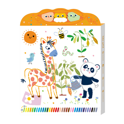 Haku Yoka - Happy Pea Pod Crayons - 36 Colours