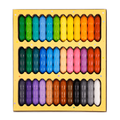Haku Yoka - Happy Pea Pod Crayons - 36 Colours