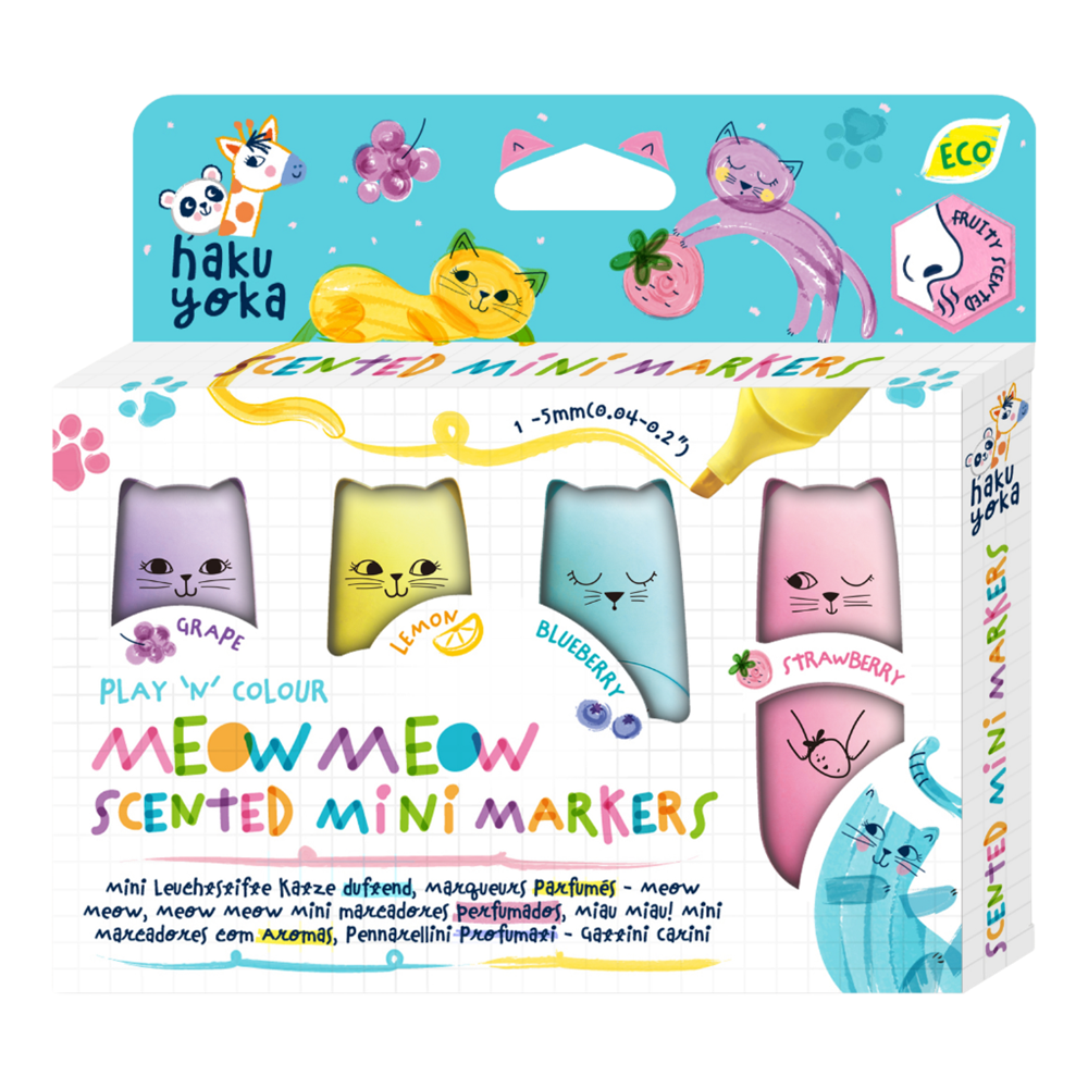 Haku Yoka - Mini Markers - Meow Meow Scented