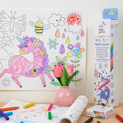 Haku Yoka - Colouring Roll Kit - Fantasy Unicorn