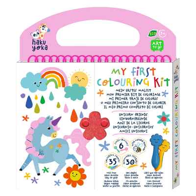 Haku Yoka - Art To Go - My First Colouring Kit - Unicorn Friends