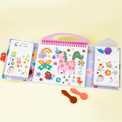 Haku Yoka - Art To Go - My First Colouring Kit - Unicorn Friends