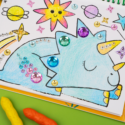 Haku Yoka - Art To Go - My First Colouring Kit - Dino Friends