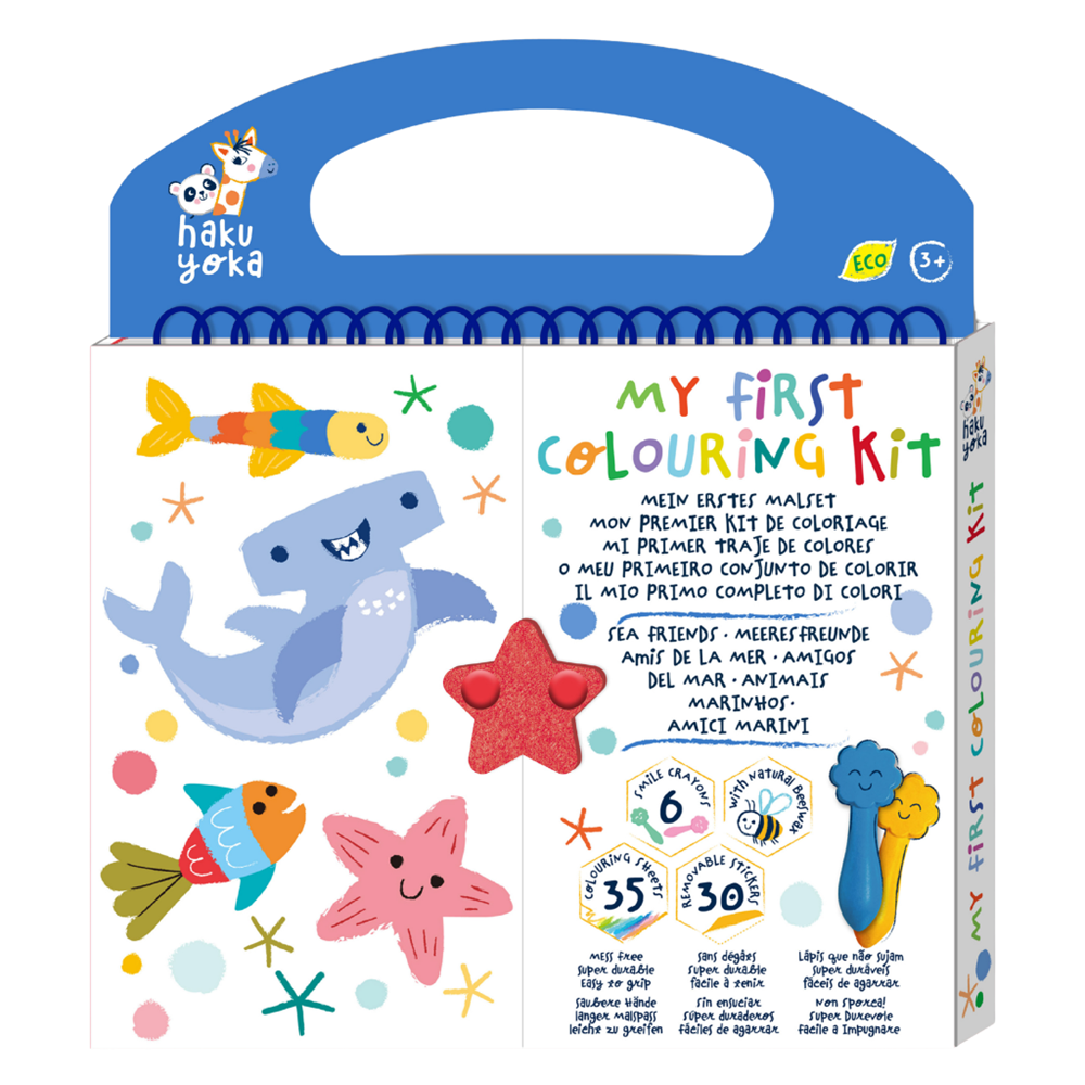 Haku Yoka - Art To Go - My First Colouring Kit - Sea Friends