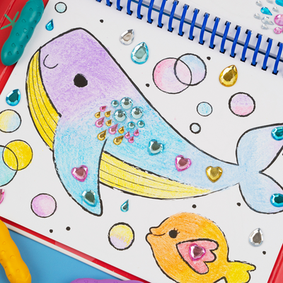 Haku Yoka - Art To Go - My First Colouring Kit - Sea Friends