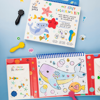 Haku Yoka - Art To Go - My First Colouring Kit - Sea Friends