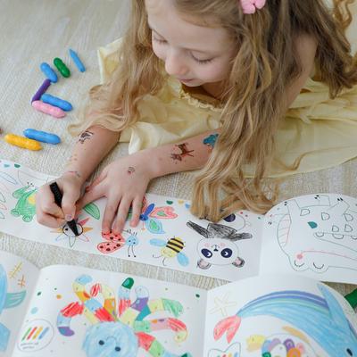 Haku Yoka - Mini Colouring Roll Kit - Sealife