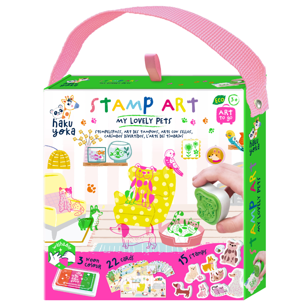 Haku Yoka - Art To Go - Stamp Art - My Lovely Pets