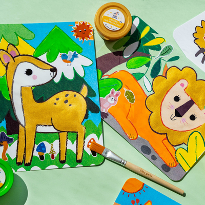 Haku Yoka - Art To Go - Gel Painting Art - Animals