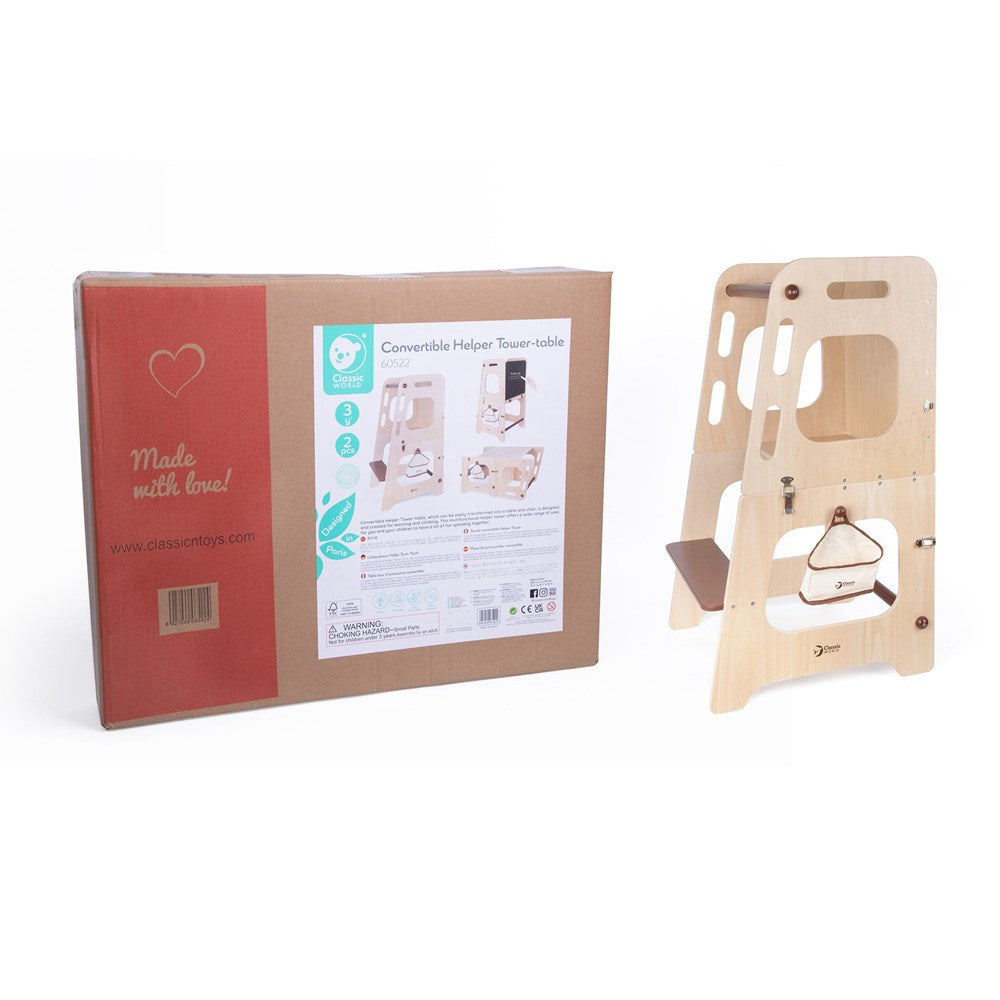 Classic World - Convertible Helper Tower Table