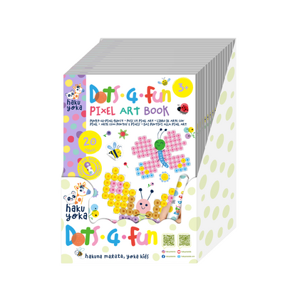 Haku Yoka - Dots 4 Fun - Pixel Art Book - Garden - 16 Unit Display