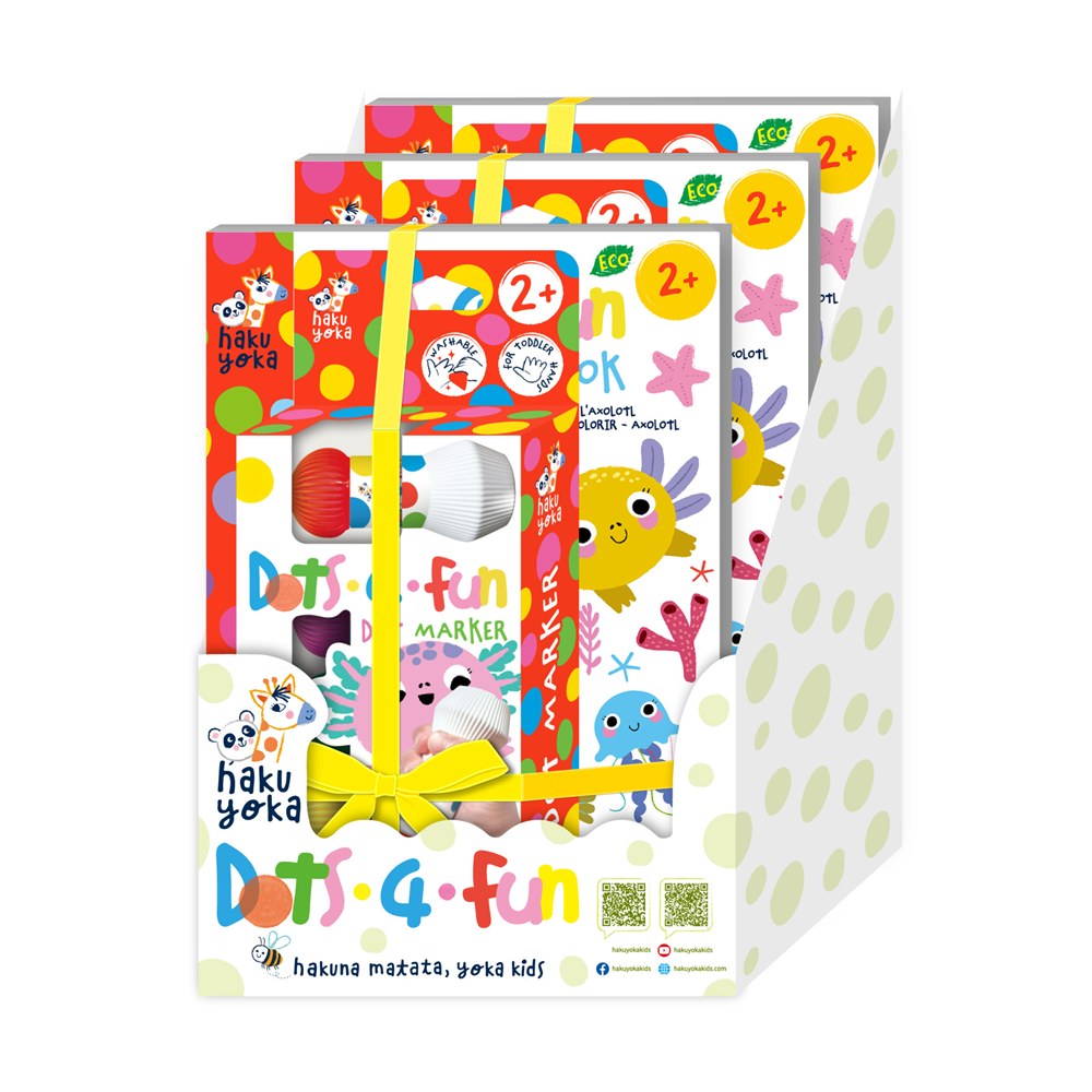 Haku Yoka - Dots 4 Fun - Gift Set - Classic - 3 Unit Display