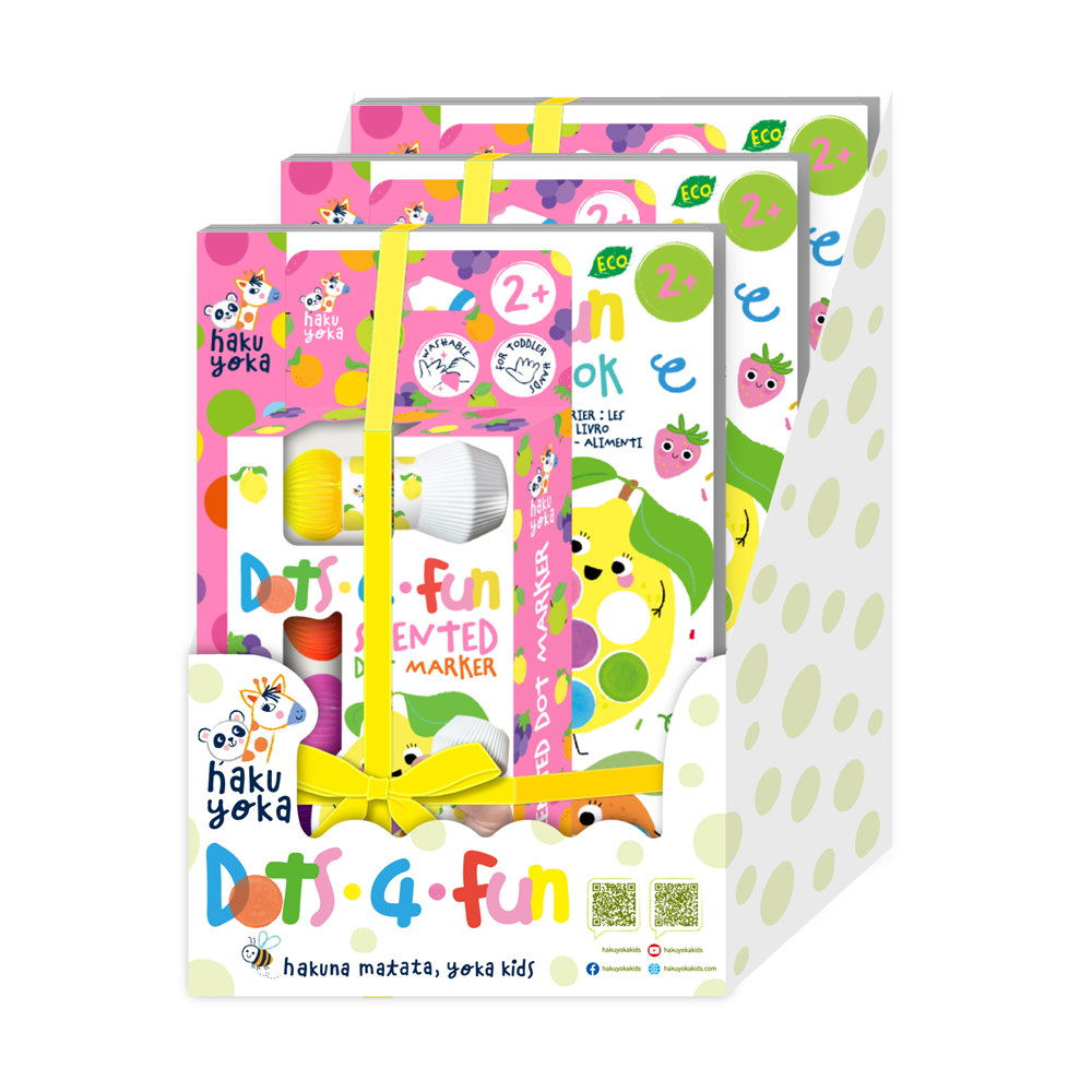 Haku Yoka - Dots 4 Fun - Gift Set - Scented - 3 Unit Display