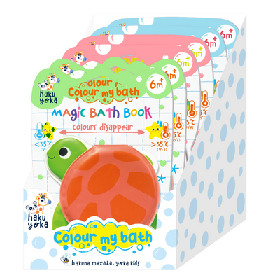 Haku Yoka - Colour My Bath - Magic Bath Book - Colours Disappear - 6 Unit Display