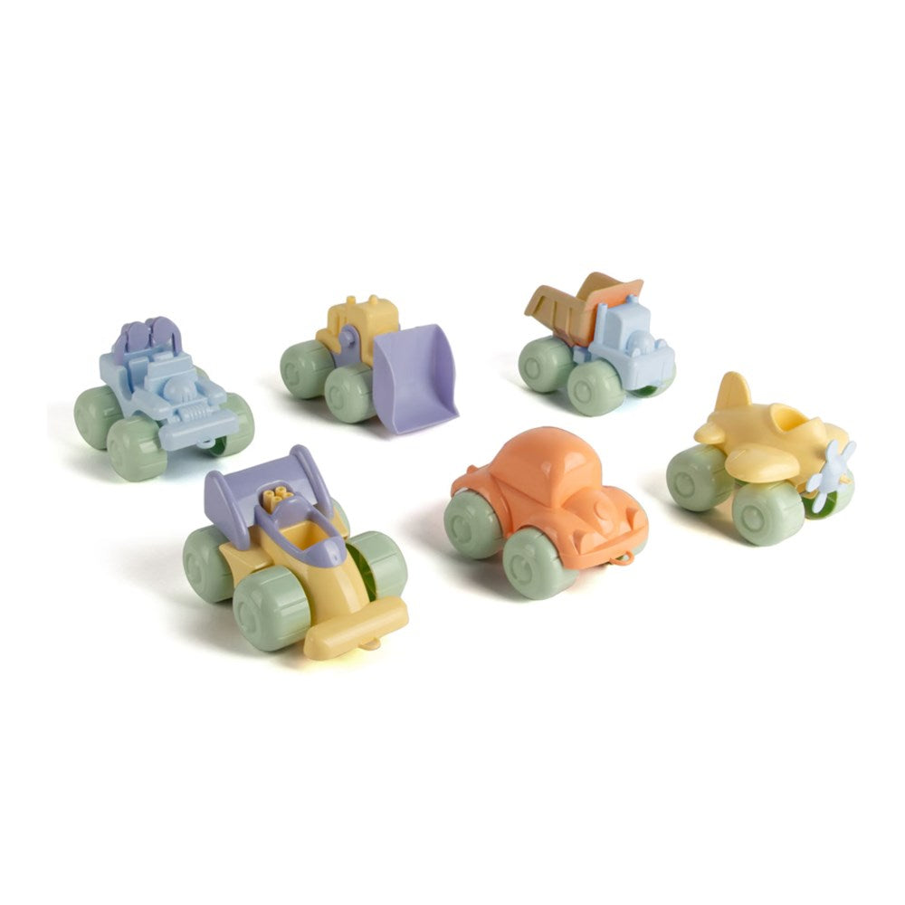 Dantoy - Pastel - Recycled Vehicles 17cm -Assorted
