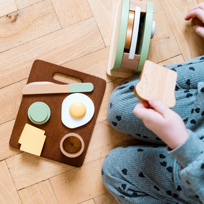 Dantoy - Playful Wood - Toaster Set