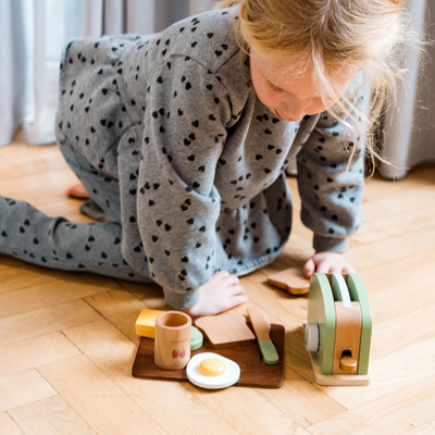 Dantoy - Playful Wood - Toaster Set
