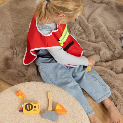 Dantoy - Playful Wood - Firefighter Play Set