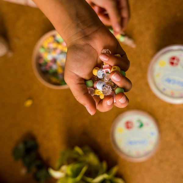 Dantoy 5931 Pastell Perlen Set - 520 Stück In Forestfarben Aus Recycling-Material