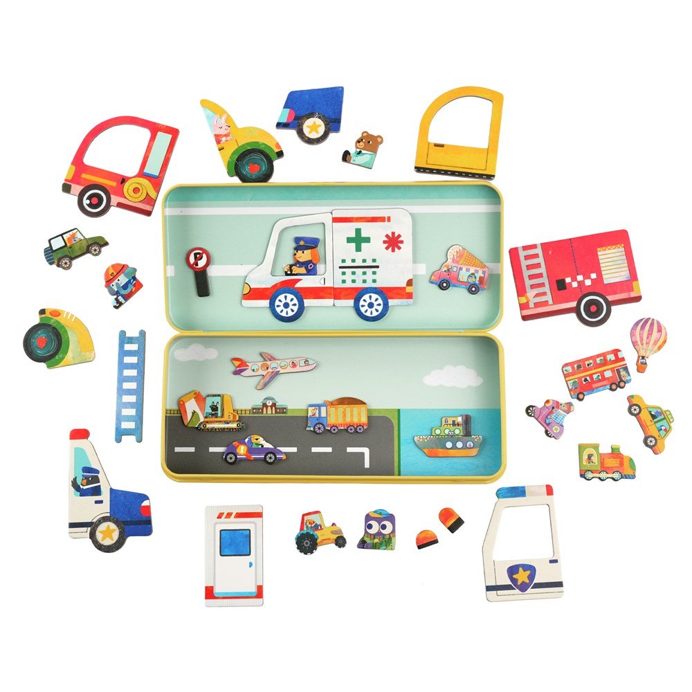 mierEdu - Travel Magnetic Box - Vehicles