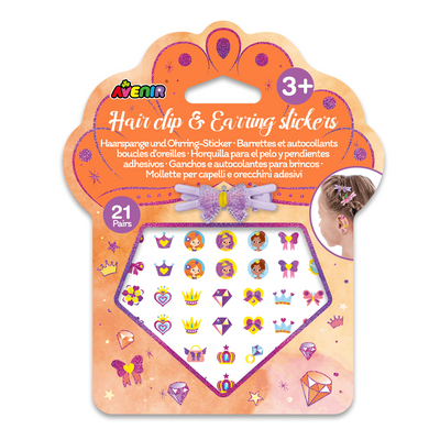 Avenir - Fancy Me - Hair Clips and Earring Stickers - Princess