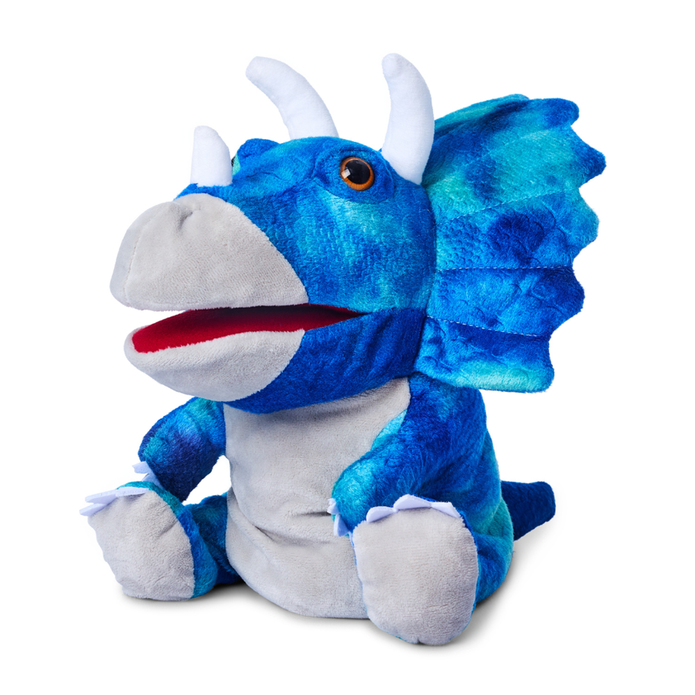 Johnco - Plush Hand Puppet - Triceratops