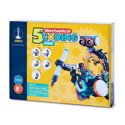 Johnco - 5 in 1 Mechanical Coding Robot