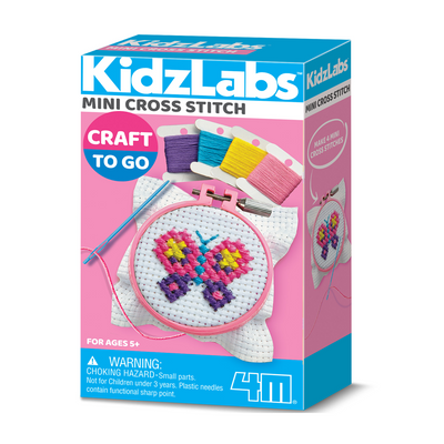 4M - KidzLabs - Craft To Go - Pom, Stitch & Bracelet - 18 Unit Display