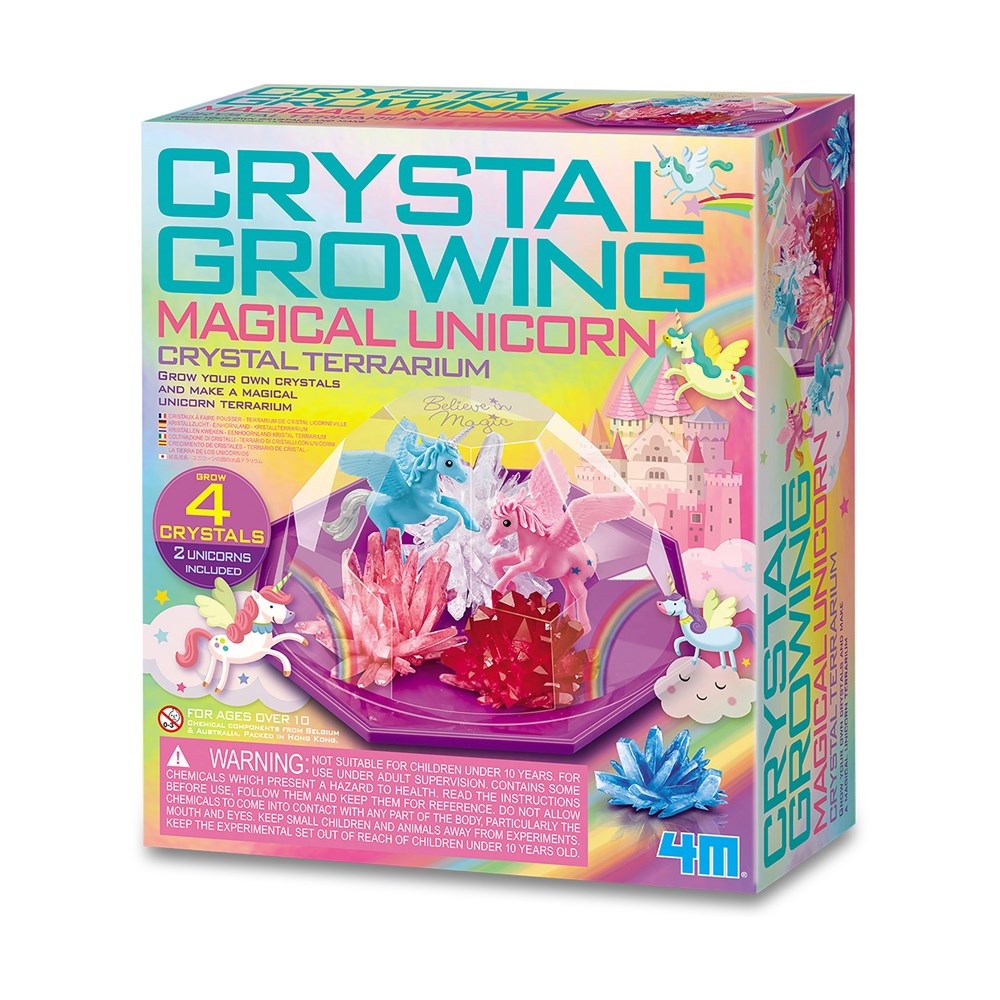 4M - Crystal Growing - Magical Unicorn Crystal Terrarium