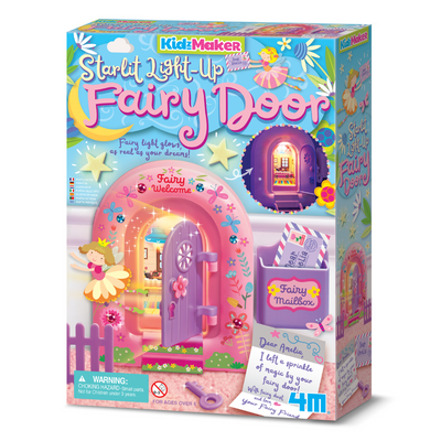 4M - KidzMaker - Starlit Light-Up Fairy Door