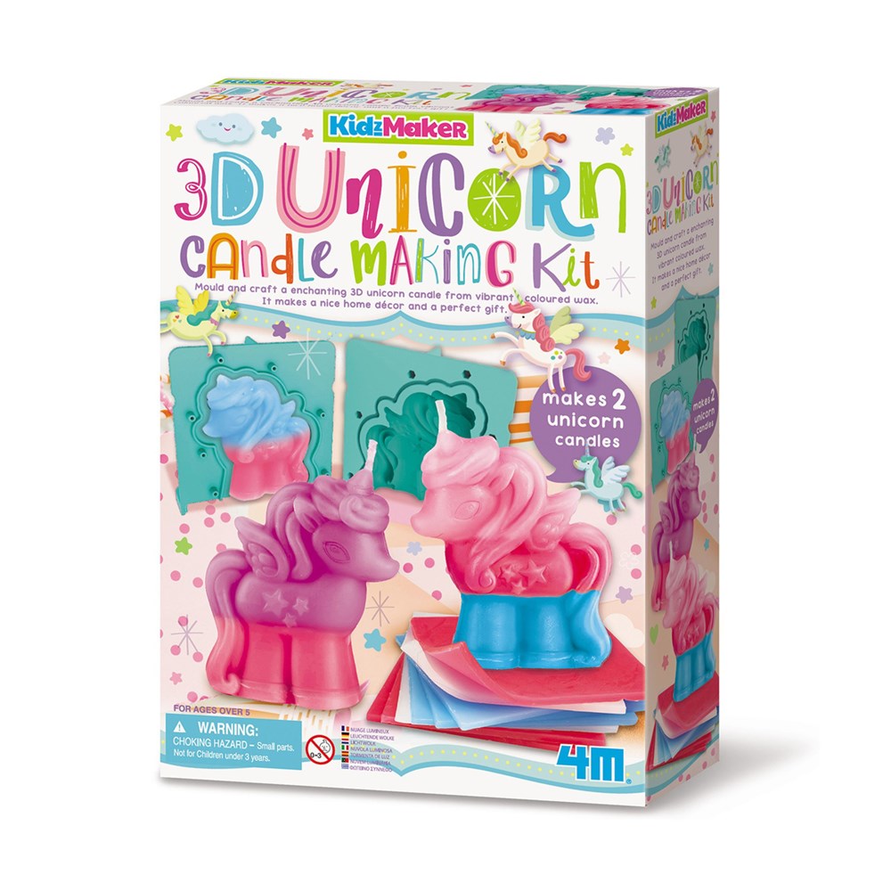 Kit Création Bougies Animaux 4M - 6 Bougies Miniatures Sans Désordre Pour Enfants