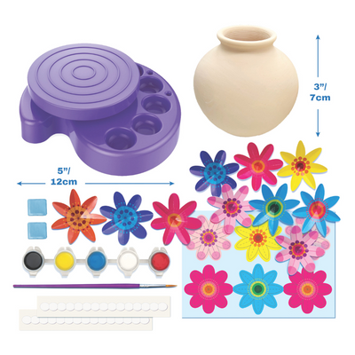 4M - KidzMaker - Twirl & Paint Mini Vase