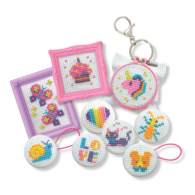 4M - KidzMaker - Mini Cross-Stitch Buttons