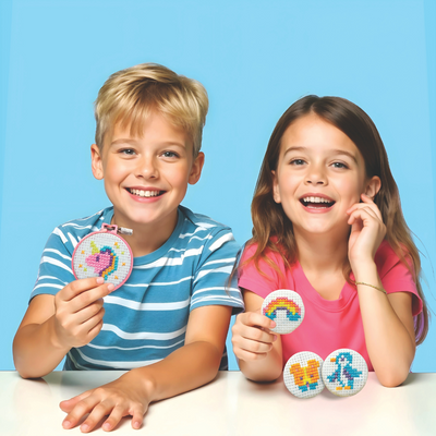 4M - KidzMaker - Mini Cross-Stitch Buttons