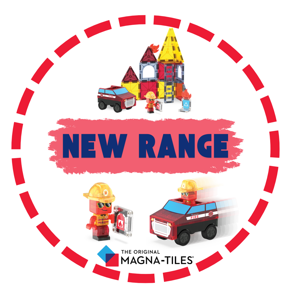 Magna-Tiles - Shelf Wobbler - Fire Range